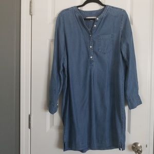 Very soft blue Jean dress from the Loft.